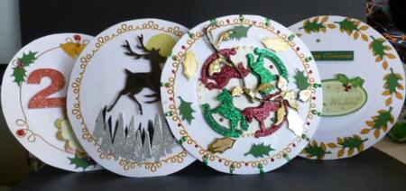 6 Gold Bordered Plates Cu4cu Designer Resource by Susan Powell-Barton