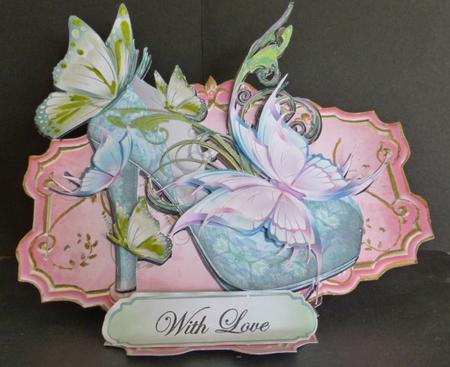 Over the Fold Butterfly Shoe Card Mini Kit by Susan Powell-Barton