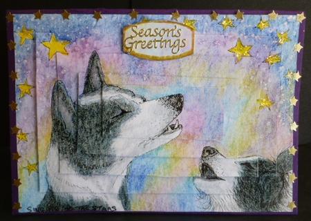 Duet Under the Stars Rectangular Pyramid by Susan Powell-Barton