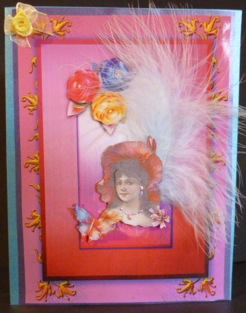 Pink Roses Announcement by Susan Powell-Barton