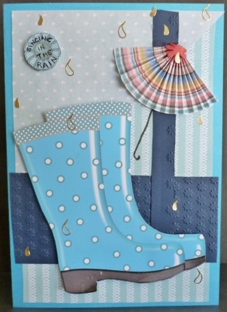 6 Pairs of Patterned Wellington Boots Cu by Susan Powell-Barton