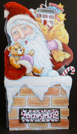 Santa Down the Chimney by Susan Powell-Barton