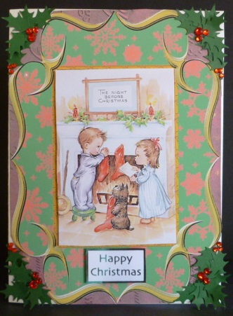Night Before Christmas Fancy Bracket Card by Susan Powell-Barton