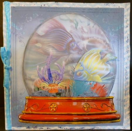 Serenity Fish Globe - Peaceful - Any Occasion Card by Susan Powell-Barton