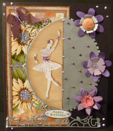 Cardtopper with Ballerina 142 by Susan Powell-Barton