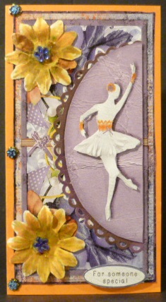 Cardtopper with Ballerina 140 by Susan Powell-Barton