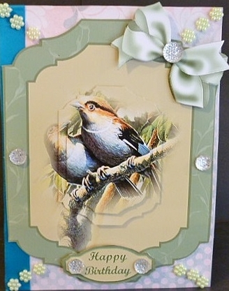 Bird Card Front (6) by Susan Powell-Barton