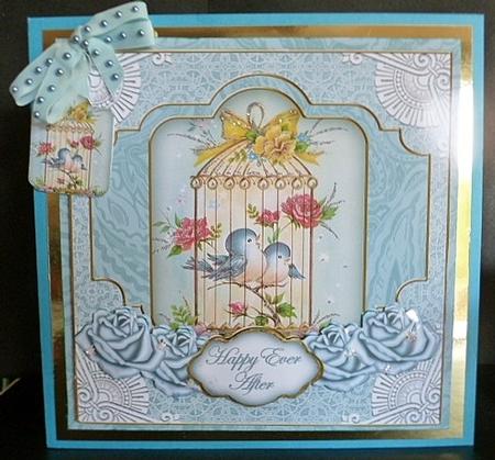 Birdcage Happy Ever After Special 8in Tag N' Envelope Kit by Susan Powell-Barton
