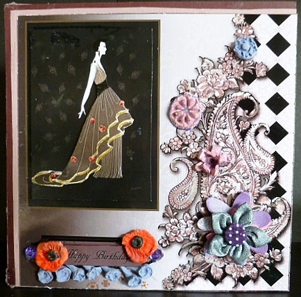 Paisley Deco Art Topper with Layers by Susan Powell-Barton