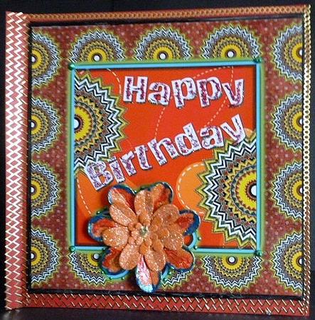Funky Birthday Topper 4 by Susan Powell-Barton