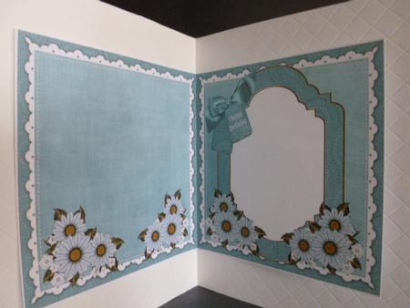 Daisies Happy Birthday to Fit 6in Folded Insert by Susan Powell-Barton