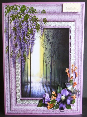 Beautiful Topper with Verse , Forrest in the Early Mist  by Susan Powell-Barton