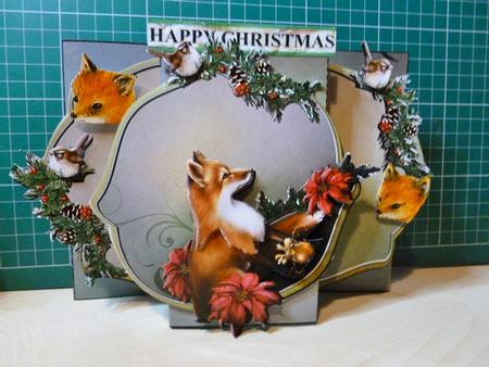 Winter Fox Pop Out Card by Susan Powell-Barton