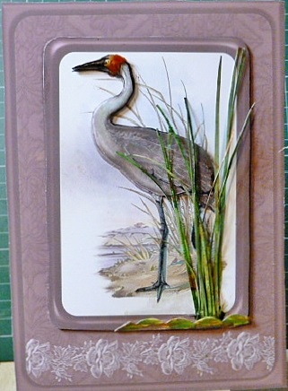 Vintage Birds 6.2, Australian Brolga by Susan Powell-Barton