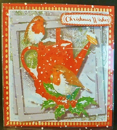 Robins on the Watering Can by Susan Powell-Barton