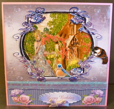 Somewhere in Time 4 Quick Card Topper by Susan Powell-Barton