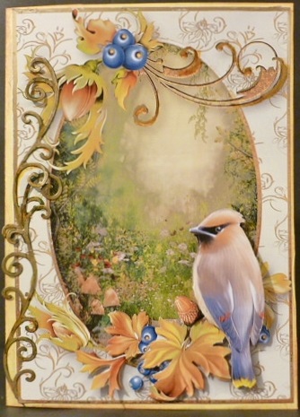 Gorgeous Bird & Berries by Susan Powell-Barton