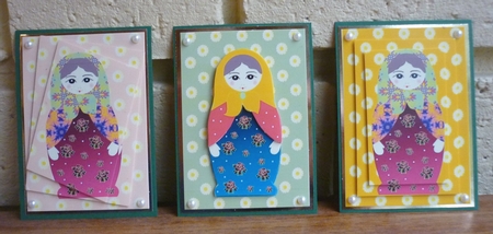 Matryoshka Atc Set 1 by Susan Skipper