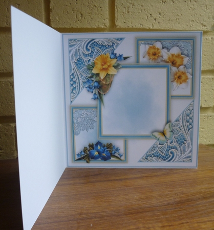 Spring Flora And Lace Card Front Kit by Susan Skipper