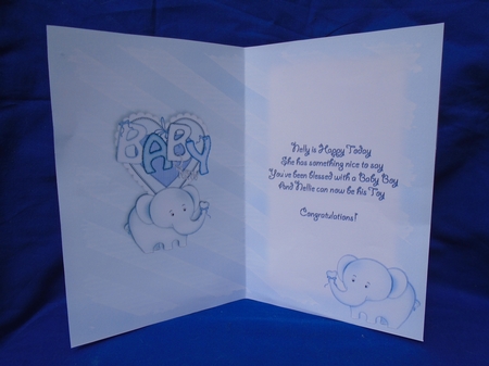 Baby Nellie in Blue Custom Verse Insert by Susan Smith