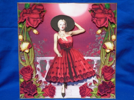 1950's Lady in Red & Black Lace Mini Kit by Susan Smith