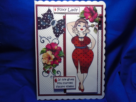 Foxy Mama Has Curves Quick Card by Susan Smith