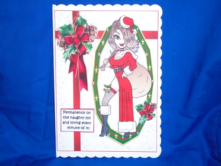 Mrs Claus on the Naughty List Quick Card by Susan Smith