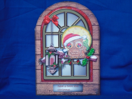 Christmas Owl Arch Card by Susan Smith