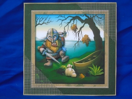 Viking Rampage Card Topper by Susan Smith