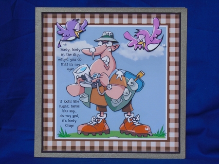 Birdy in the Sky Card Topper by Susan Smith