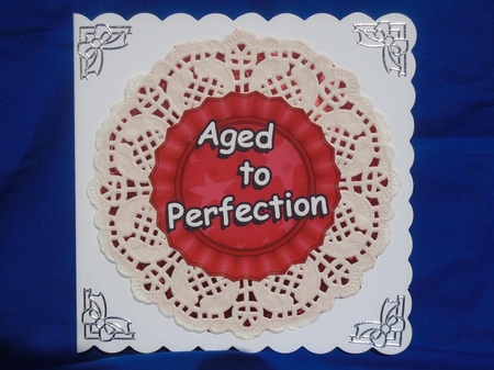 3D Fun Age Sayings Rosette Decoupage Sheet by Susan Smith