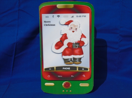 Smartphone Christmas  Santa 2 by Susan Smith