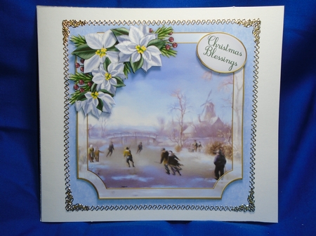Scenic Christmas Winter Skating by Susan Smith