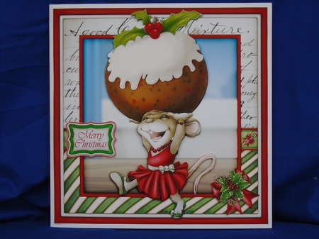 Mrs Christmas Pudding Mouse 4 Sheet Mini Kit by Susan Smith