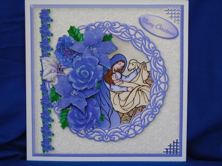 Holy Infant - Decoupage Card Mini Kit by Susan Smith