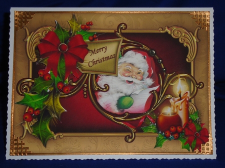 Merry Christmas laughing Santa by Susan Smith