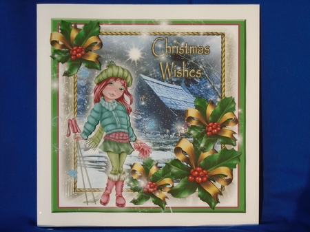 Mini Kit- Beautiful Christmas Skier  #2  by Susan Smith