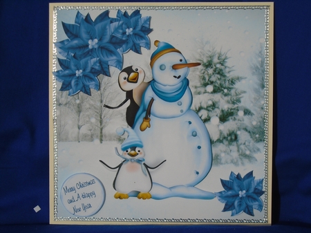 snowman scene mini kit by Susan Smith