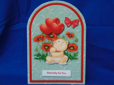 Arch Topper Birthday  Bear & balloons by Susan Smith