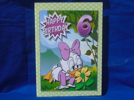 Cute little baby duck with a flower A5 by Susan Smith