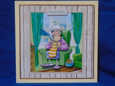Granny knitting by Susan Smith