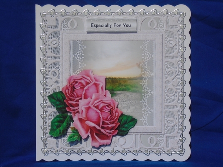 Silver FrameVintage Roses by Susan Smith