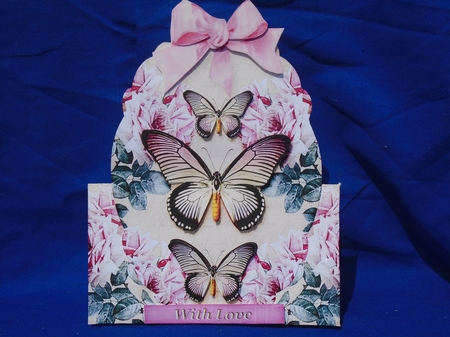 Over The Top Card and Facets Box Butterflies and Flowers 1269 by Susan Smith