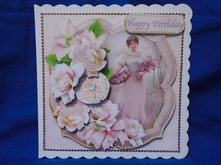 Gathering Flowers - Decoupage Card MIni Kit by Susan Smith