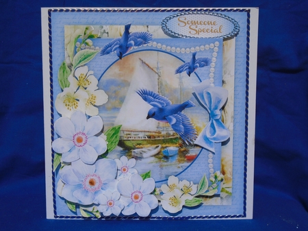 8x8 Mini Kit , Blue Birds over the Water by Susan Smith