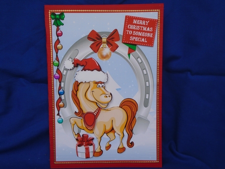 A Christmas horse A5 by Susan Smith