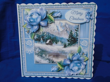 Winter Scene & Porcelain Roses Mini Kit by Susan Smith