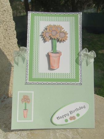 From the Heart Range - Over the Edge Sunflower Topiary by Susan Smith