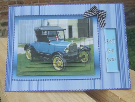 Old Vintage Car on Metallic Background by Susan Smith