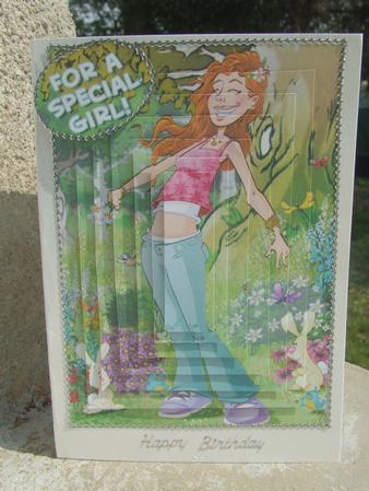 Curly Red Head Girl Pyramid. by Susan Smith